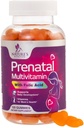 女性のためのプレナタルビタミン1335mcg - 葉酸、ビタミンA、C、D3、B12、B6と妊娠したビタミン - 胎児サポート、妊娠および看護の女性のためのプレナタルマルチビタミンGummy - 120 Gummies