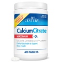 21stの世紀のビタミンのCalciumのクエン酸塩プラスD3の最高のタブレット、400の計算