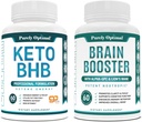純粋に最適の Keto BHB の外因性の Ketones の補足 + 優れた頭脳の補足 - 焦点、明快さ、改善された記憶、集中及びよりよい気分のための向知性の頭脳のブースター