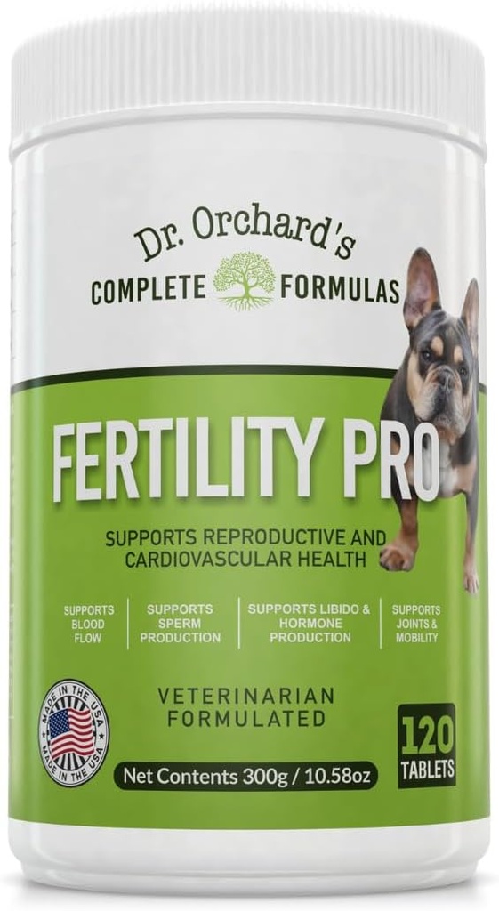 Dr. Orchardsの犬のための豊饒のプロ-Vetの公式-男性と女性のための-120ct