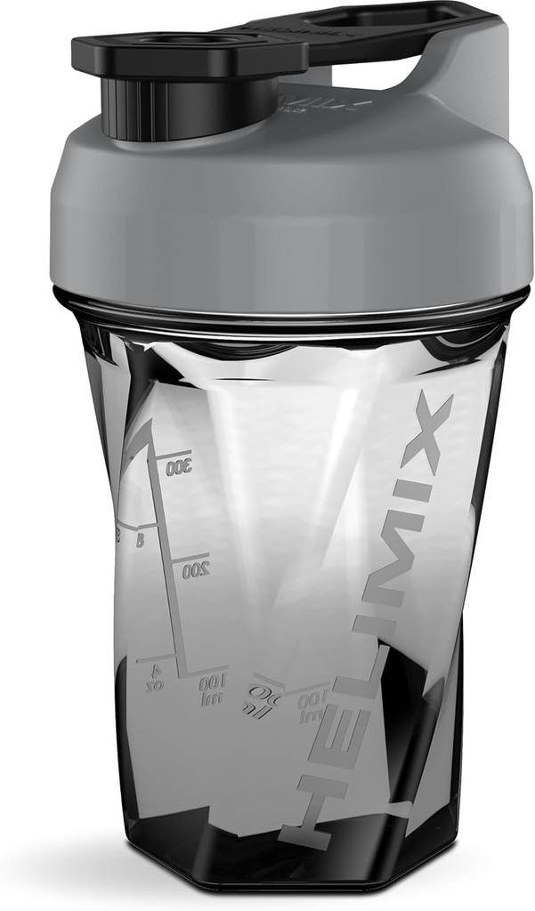 HELIMIX 1.5 Vortex ブレンダー シェーカー ボトルは最大 20 oz | ブレンドボールやウィスク | アメリカ製 | ポータブルプレワークアウト ウィー プロテイン ドリンク シェーカー カップ | ミックスカクテル スムージー シェイク | トップ ラック セーフ