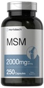 ホルバハMSMサプリメントカプセル | 2000mg | 250カウント | 非GMOとグルテンフリーフォーミュラ | メチルスルフォニルメタン