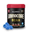 ワークアウト筋肉の回復のためのALLMAX AMINOCORE BCAAの粉及び高められた持久力-砂糖は放します、フィラー 8.18グラムのBcaasのアミノ酸、女性のためのBのビタミンおよび人- 90のサービング 青いラズベリー、1035g