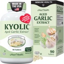 Maxiの健康のKyolicの有機性ニンニクの補足 - Kyolicの老化させたニンニクのエキスが付いているKosherのニンニクのタブレット-ベジタリアンのニンニクの丸薬(90の計算)