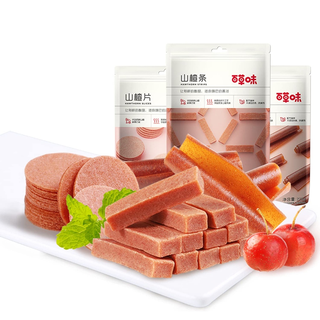 Phuumy Hawthorn Bar Chinese Candy Hawthorn Candy Chinese Snacks Haw Flakes Fruit Strips Haw Flakes 1.21lb