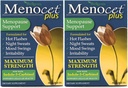 Wellgenix Menocet Plus Menopause Support - All-in-One Menopause Supplement - Daily Relief Feminine Care - Hot Flashes, Night Sweats, Mood Swings & Irritability - 30 Tablets (Pack of 2)