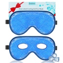 BeeVines の冷却の目マスク、2 パック XL のジャンボのサイズのフリーザーのゲルの目のマスク、氷の目マスク、風邪及び暖かい圧縮、ポストの目の外科のための凍らせていたアイス パック及びアレルギー(海軍青)