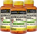 MASON NATURAL Ashwagandha 500 mg, Adaptogen for Stress & Energy Support, Herbal Supplement, 180 Day Supply