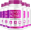 (5パック) Glyco Active、Glyco Active Capsule、Glyco Active Formula、Glyco Active All Natural Formula Pills、Glyco Active Capsulasのレビュー、5ヶ月間150カプセル