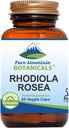 純粋な山の植物のRhodiola Roseaの補足- 250mg Rhodiolaの根のエキスが付いている60のKosherのビーガン カプセル