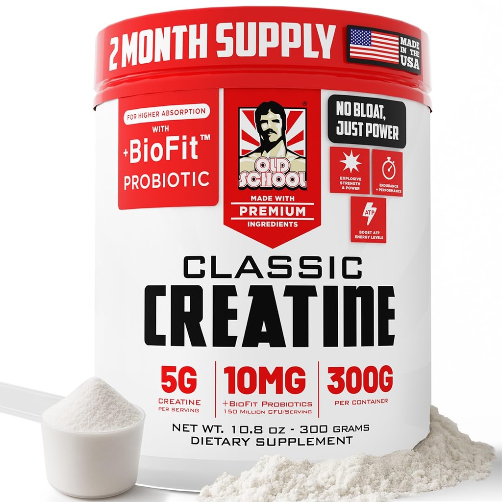 オールド・スクール・ラボは、Bloat BioFitTM Probiotic - 男性と女性は、強度とパフォーマンスのための回復パウダー - 60 のサービング非風味
