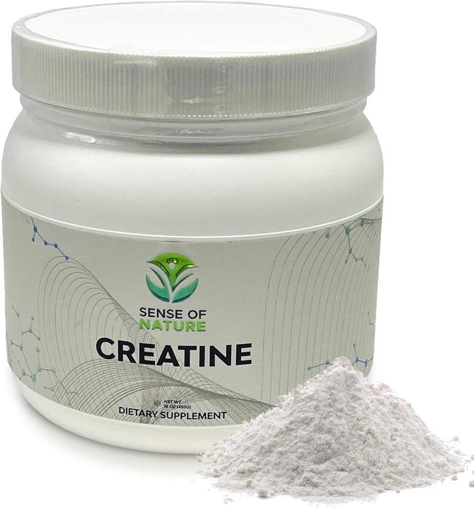Creatine Monohydrate Powder 90 Servings - 5g (5000mg) of Micronized Creatine Powder per Serving, Creatine Pre Workout, Creatine for Building Muscle, Creatine Monohydrate 450g(1.0lbs)