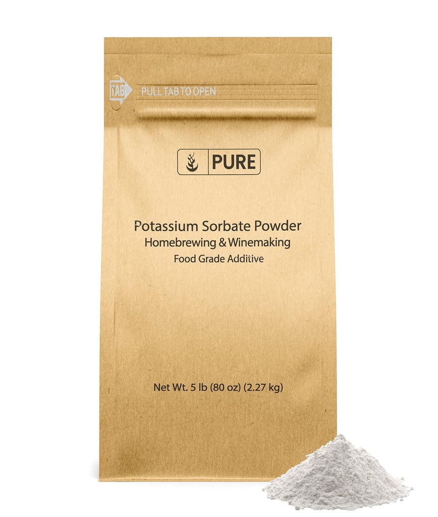 純粋な元の原料のカリウムのSorbate (5 の lb) Homebrewing及びワイン製造、食品等級の添加物及び防腐剤