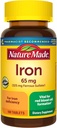 Nature Made Iron 65 mg (325 mg Ferrous Sulfate) Tablets, Dietary Supplement for Red Blood Cell Support, 180 Tablets, 180 Day Supply