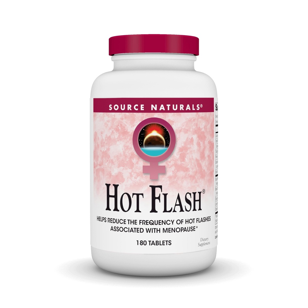 Source Naturalsホットフラッシュ - Menopause、非GMO大豆 - 180錠 - 60日の供給と関連付けられているホットフラッシュの頻度を減らすのに役立ちます