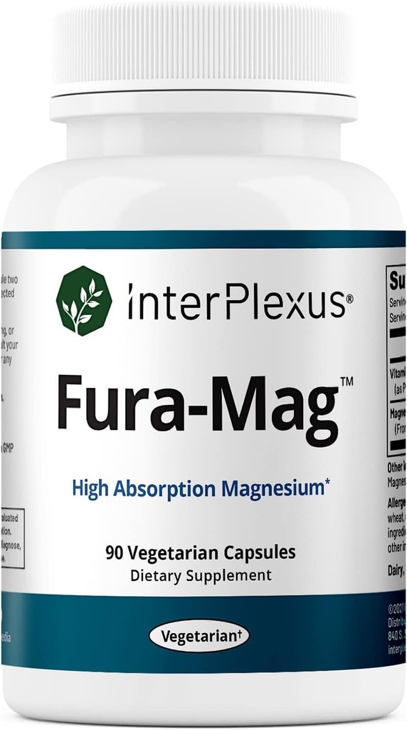 InterPlexus Fura-Mag - ビタミンB6 - グルテンフリー、酪農場無料、大豆フリー - 90カプセル(90のサービング)