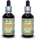 冬のSavory(Satureja Montana)グリセライト、有機乾燥葉アルコールフリー液体抽出物(ブランド名:HerbalTerra、米国製)2x2 fl.oz(2x60 ml)