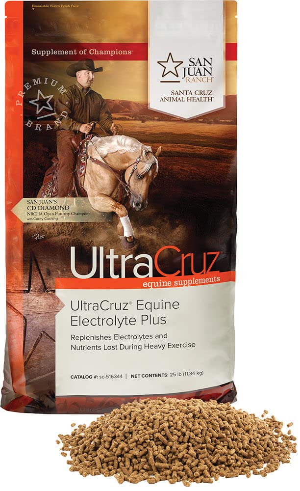 UltraCruz Equineの馬、25のlb、餌(93の日の供給)、sc-516344のための電気分解物プラスの補足