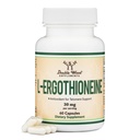Ergothioneineの補足(EGT)純粋な30mg、カプセルごとの植物ベースのL-Ergothioneine、60の計算(5月サポート長寿および健康な老化)非GMOのGlutenは放します、二重木によって安全なビーガン