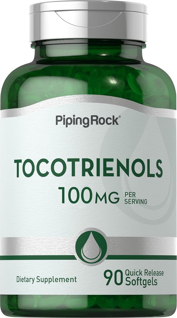 パイピングロックトコトリエンオールサプリメント | 100mg | 90 Softgels | 非GMO、グルテンフリー