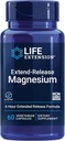 Life Extension Extend-Release Magnesium, prolonged Heart & Bone Health Support, Cardiovascular & Blood Pressure Health Support, bioavailable Formula, Gluten-Free, Non-GMO, Vegetarian, 60 Capsules