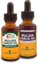 Herb Pharm Mulleinのニンニクオイル、1つのOzおよび子供のMulleinのニンニク油、1つのOzの草のギフト セット