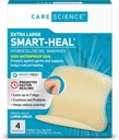 ケアサイエンス スマート Heal Hydrocolloid、大、2.3 in x 3 in、4CT | 100%防水シール ヒーリングを促進し、スカーリングを削減