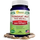 asquared栄養トンカットアリ1500mg - 120カプセル - ロングジャック(Eurycoma Longifolia)エキスサプリメント&ロングジャックルートパウダーピル - 男性と女性のためのトンカットアリ