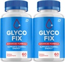 Glyco Fix - GlycoFixアドバンストサプリメント、健康的なレベルを維持するためのすべての自然式、最大強度デイリーフォーミュラ、Gyco Fixカプセルレビュー(2パック - 120カプセル)