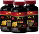 免疫サポートピル - METHYLCOBALAMIN VITAMIN B-12 5000 - 女性のためのアンチエイジングサプリメント、最高のエネルギーサプリメント、持久力スタミナ、免疫サポートカプセル、ビタミンB 12代謝 - 3ボット180