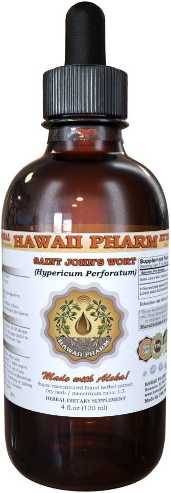 ハワイ Pharm 聖ヨハネの麦汁 (Hypericum Perforatum) 液体抽出物 Tincture 4 Oz (120ml)