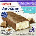 Millville Elevation Advanceチョコレートココナッツバー、炭水化物コンシャス、5gタンパク質、レシピ付き。 5の1箱、1.4ozの個人的に包まれた棒。束は2つの調理法、5つの棒を含んでいます。