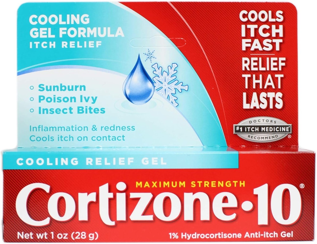 Cortizone-10の冷却の救助の反イッチのゲル1のoz (9のパック)