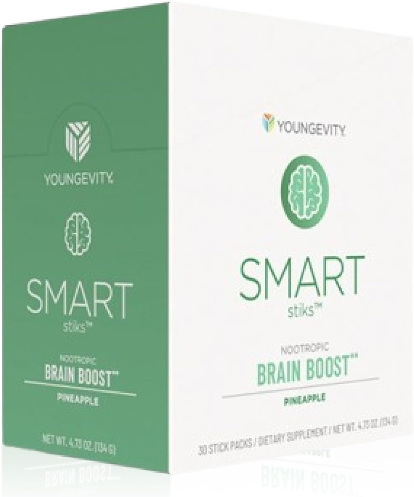Youngevity Smart | フォーカス&クラリティ | ナチュラルカフェイン | 30 スティックパック