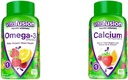 Vitafusion Omega-3 Gummy Vitamins、Berry Lemonade Flavored、心の健康ビタミン(1)&BoneとTeethサポート、果物とクリームのためのChewable Calcium Gummyビタミン