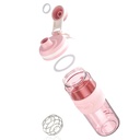 シェーカーボトル - 650ml / 23oz、耐久性&リークプロフ、スーパークリーミーフィットネスプロテインシェイクに最適 - ピンク