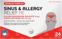 Rite Aid Sinus & AllergyリリーフPE錠、最大強度- 24カウント|AntihistamineとNasal Decongestant | 4時間のアレルギー薬 | アレルギーと輻輳救済