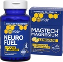 NATURAL STACKS MagTechのマグネシウムのLemonade + NeuroFuel Nootropicの束-サポート焦点及び頭脳の健康* - 45の合計のサービング