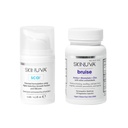 Skinuva® スカー (0.5 oz) & ブルース (14 カプセル) - 成長因子と配合された高度なシリコーン クリーム & Arnica、Bromelain ・亜鉛で配合されたホメオパシーのブルース治療