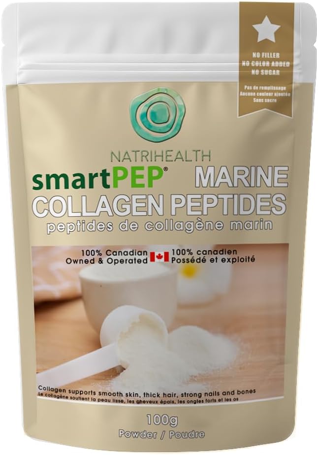 SmartPEP Hydrolized Marine Collagen Peptides Powder (100 gram) Wild Caught Fish, Highly Digestible Marine Collagen Supplement, Tasteless, Great for Skin
