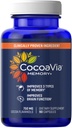 CocoaVia Memory+ Brain Supplement, Clinically Proven Memory and Brain Booster, Plant Based Supplement, Sugar Free, Gluten Free, Vegan, 750 mg Cocoa Flavanols Capsules, 30 Day Supply