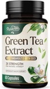 緑茶エキスは45% EGCGの1000mgを及び酸化防止剤との中心サポートのための98%のポリフェノール-天然エネルギーのための3X吸収性の緑茶の丸薬の補足、穏やかなカフェイン- 60のカプセルに入れます