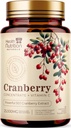 Cranberry Pills Supplement 25,000mg - Fresh Cranberry Equivalent Powder Extract with Vitamins C & E - Urinary Tract Health Support, Cran Berry Fruit, Sugar Free Formula, Bottled in USA - 60 Capsules