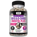 Kaya Naturals Myo&D-Chiro Inositol Plusは、女性、ビタミンB8-60カプセルのサポート