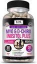 Kaya Naturals Myo&D-Chiro Inositol Plusは、女性、ビタミンB8-60カプセルのサポート