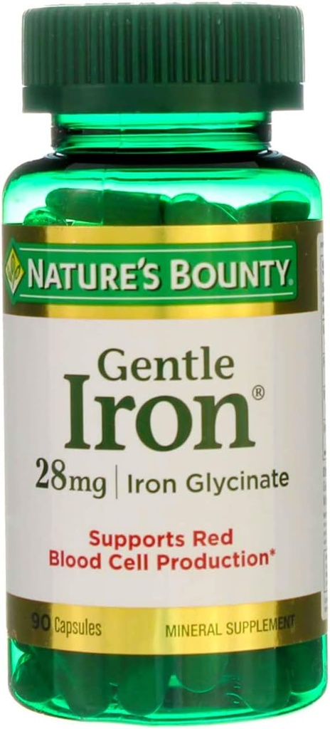 Nature's Bounty Gentle Iron - 28 mg - 90カプセル