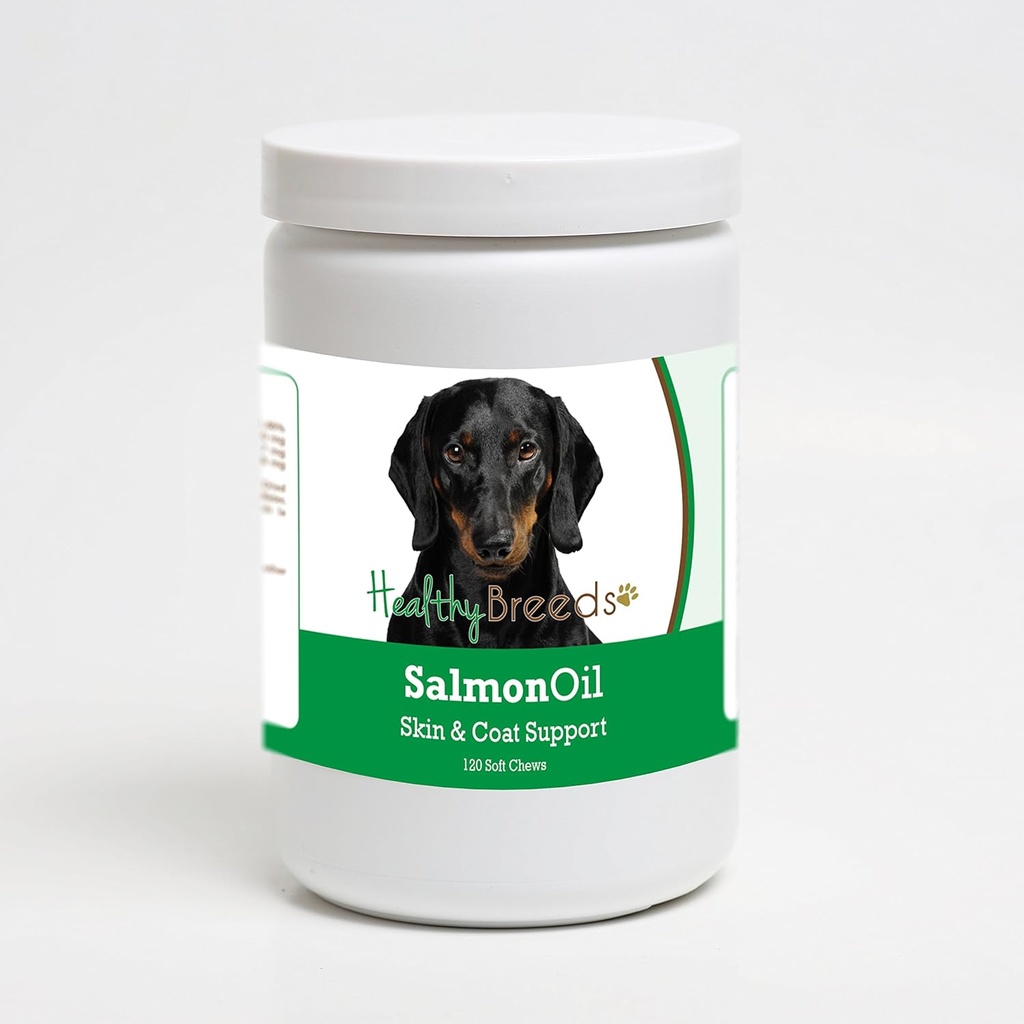 健康な餌のDachshundのサーモン オイルの柔らかい咀嚼120の計算