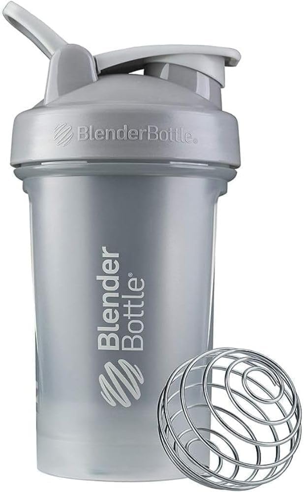 BlenderBottle古典的なV2シェーカーボトルは、タンパク質シェイクスとプレワークアウト、20-オンス、ペブルグレーに最適です