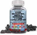L-Lysine Coq10アルファリポ酸は大人および子供のための赤いイースト米のマグネシウムのGummy-アミノ酸の補足のオメガ3 Niacin亜鉛ビタミンK2 D3 B3 -女性および人のためのビタミン- 60のGummyのくま