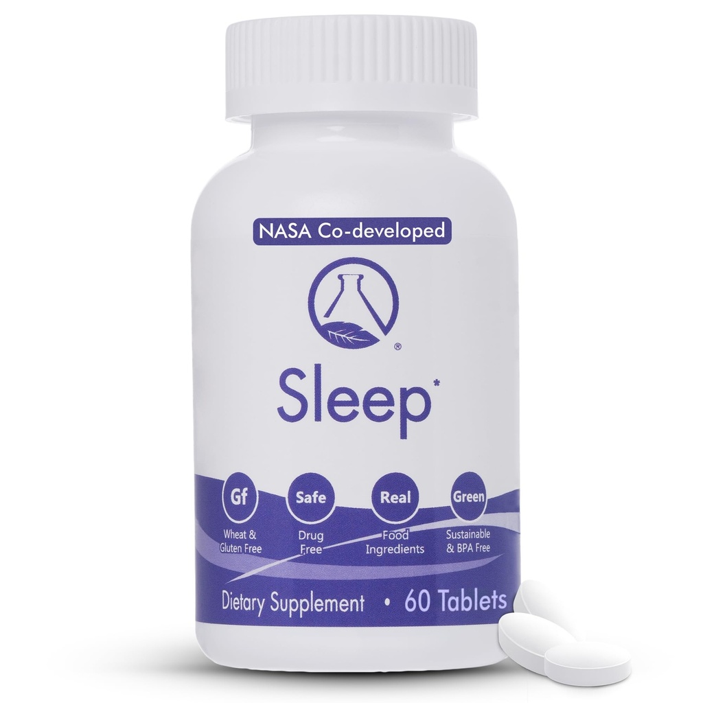 眠り - 60 Ct | 自然に眠り、落ち着き、リフレッシュ | NASA コードベロップド スリープ アイド with ヴァレリアン ルート, パッションフラワー, マグネシウム, メラトニン, 深夜回復のためのハーブを鎮静